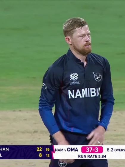 Zeeshan Maqsood - Wicket - Namibia vs Oman