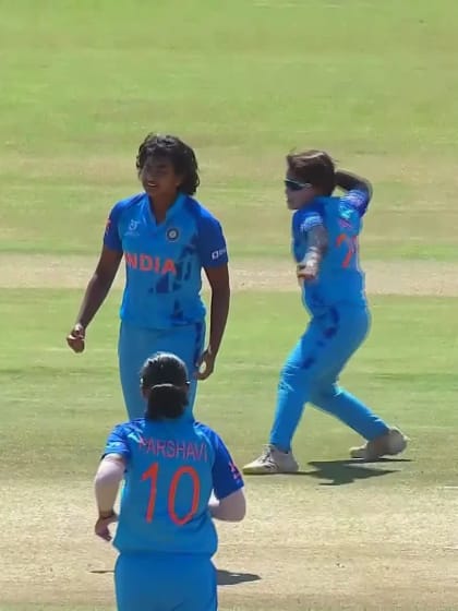 Wicket-Emma-McLeod-New-Zealand-U19s-Women v India-U19s-Women ICC U19W T20WC 2023