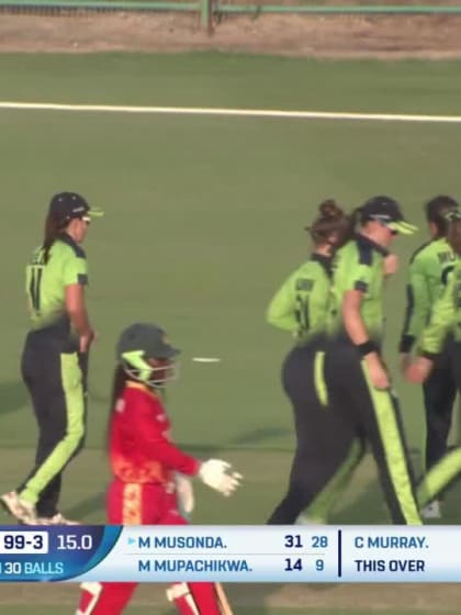 Wicket - Mary-Anne Musonda - Zimbabwe Women v Ireland