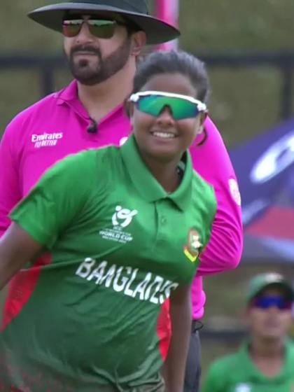 K Kunwar with a Batting vs Bangladesh Women Under-19