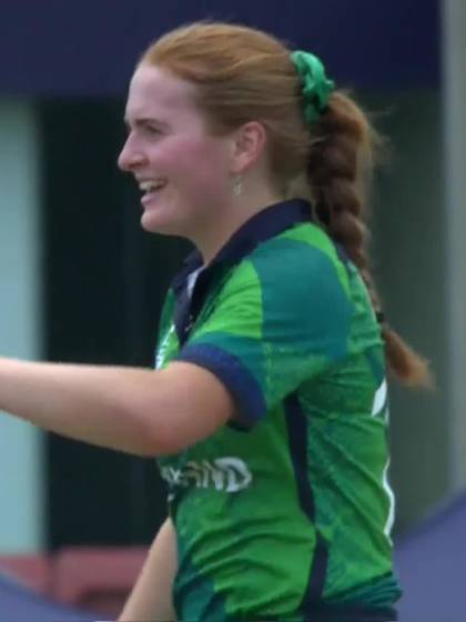 D Perrin with a Batting vs IRE-WU19 Ireland Women Under-19