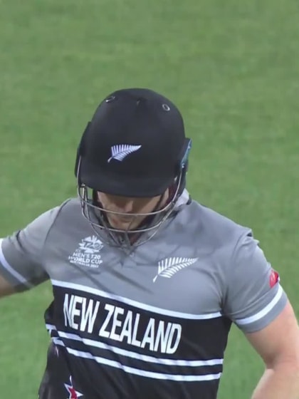 Wicket - James Neesham - New-Zealand v Sri-Lanka ICC T20WC 2022