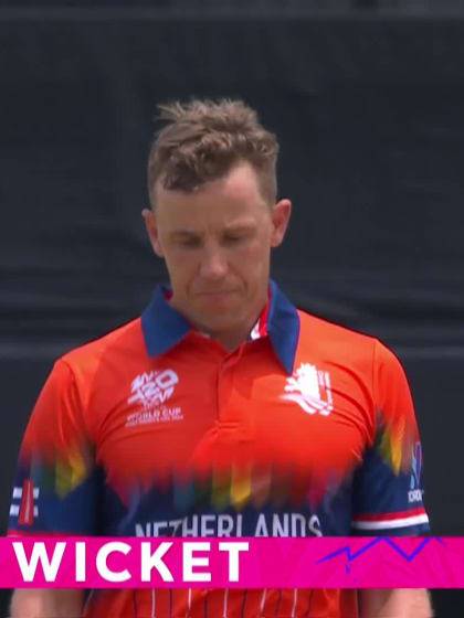 Gulshan Jha - Wicket - Netherlands vs Nepal