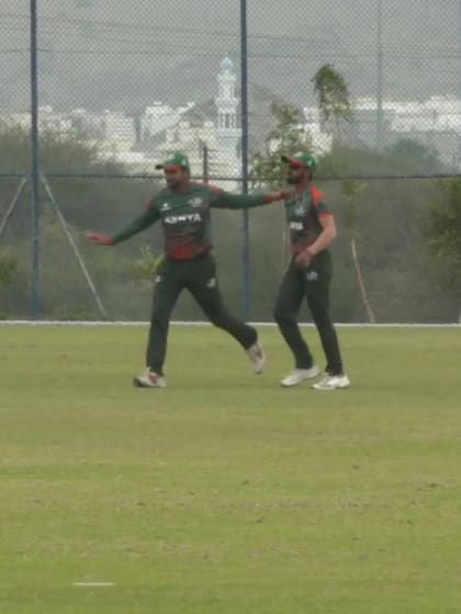 CWC Challenge League B: Bermuda v Kenya – Delray Rawlins is caught out for 35