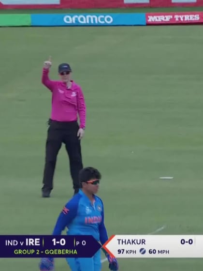 Amy Hunter - Wicket - India vs Ireland