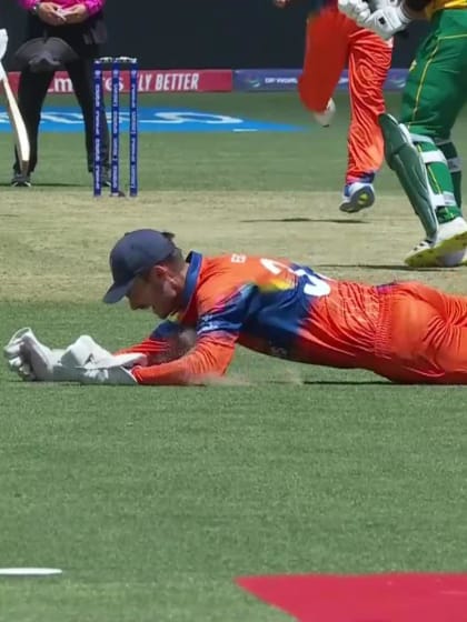 Aiden Markram - Wicket - Netherlands vs South Africa