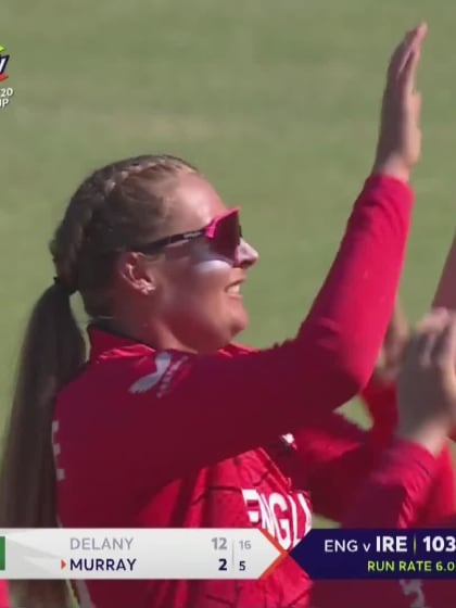 Wicket-Laura-Delany-Ireland v England-Women ICC T20WC 2023