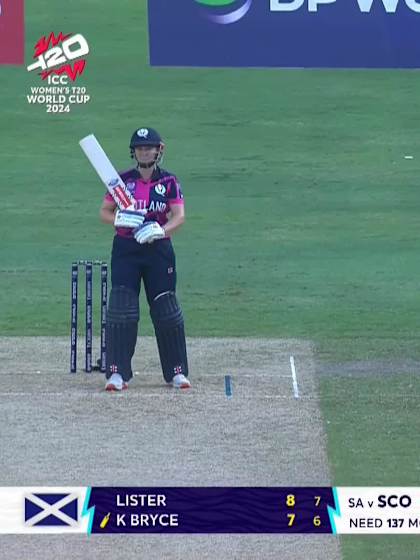 Kathryn Bryce - Wicket - South Africa vs Scotland