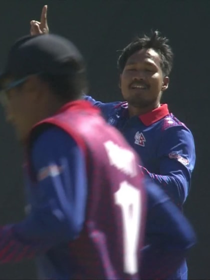 Sushant Modani - Wicket - Nepal vs USA