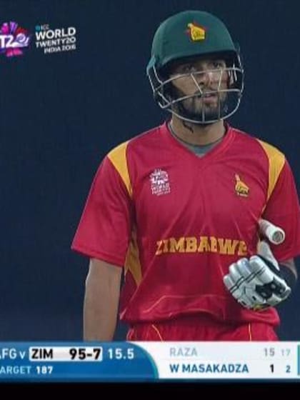 Sikandar Raza Wicket – ZIM v AFG 