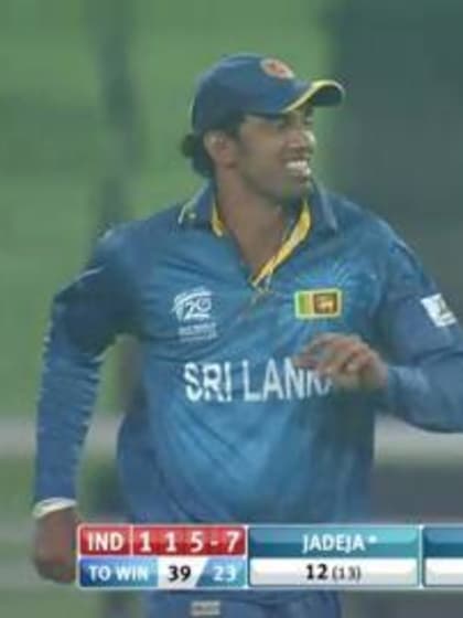 Warm-up: IND v SL -  Ravindra Jadeja wicket