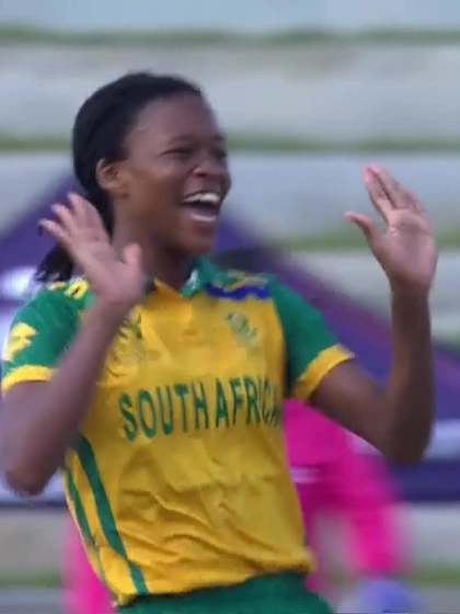 JM McNally with a Batting vs South Africa Women Under-19