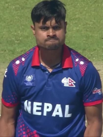 Nisarg Patel - Wicket - Nepal vs USA