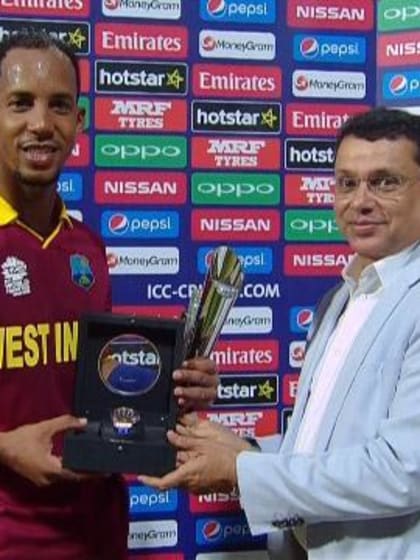 Player of the Match – Lendl Simmons – WI v IND