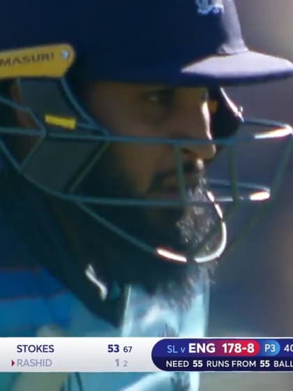CWC19: ENG v SL - Rashid is the second batsman in the over to fall