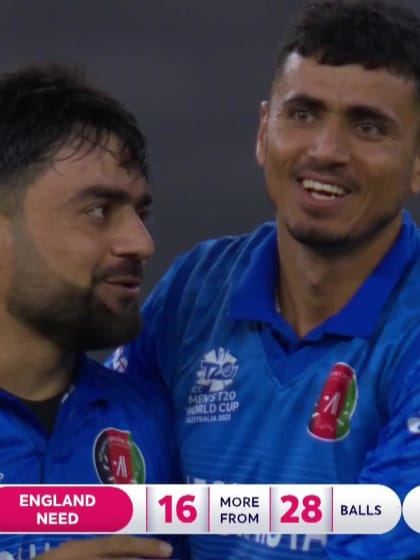 Wicket - Harry Brook - England v Afghanistan ICC T20WC 2022