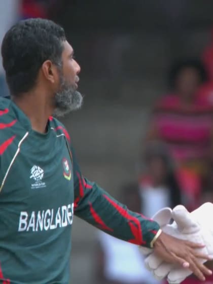 Vikramjit Singh - Wicket - Bangladesh vs Netherlands