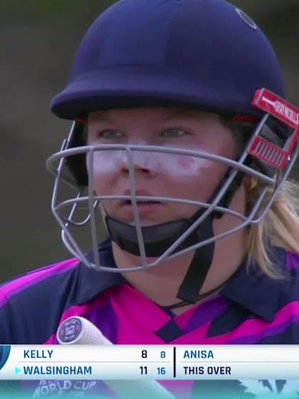 E Walsingham with a Batting vs Bangladesh Women Under-19