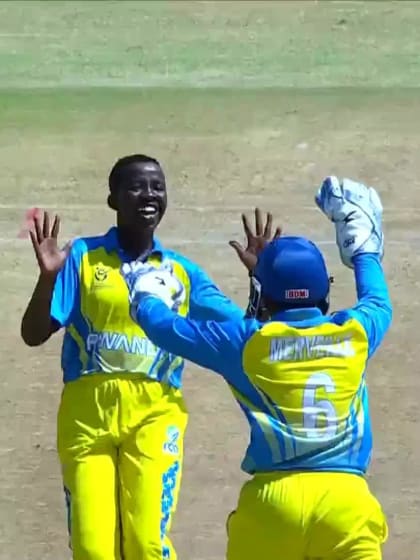 Wicket-Lena-Scott-West-Indies-U19s-Women v Rwanda-U19s-Women ICC U19W T20WC 2023