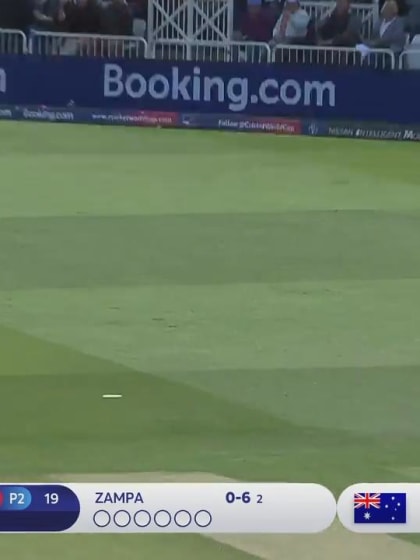 CWC19: AUS v WI - Great catch from Aaron Finch dismisses Nicholas Pooran for 40