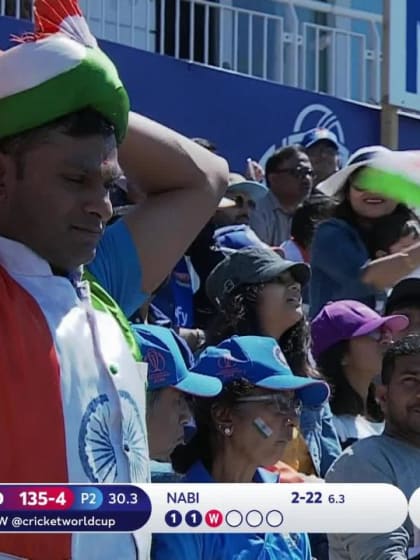 CWC19: IND v AFG - Kohli top-edges to short third man