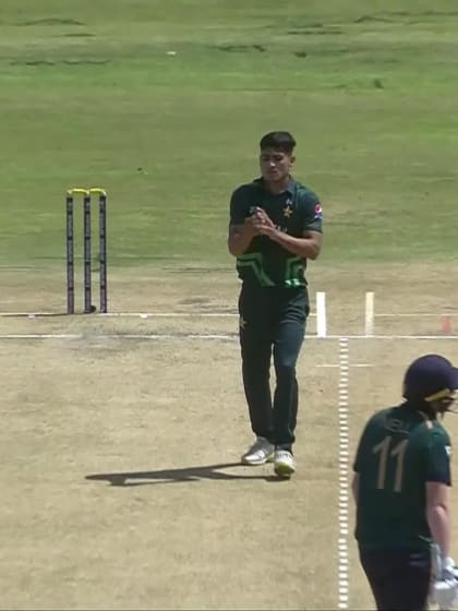 Ubaid Shah with a Caught And Bowled vs. Ireland