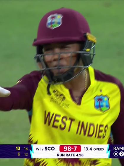 Katherine Fraser - Wicket - West Indies vs Scotland