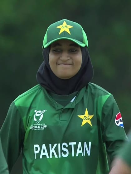 A Sootaga with a Batting vs Pakistan Women Under-19