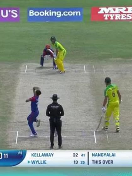 Nangeyalia Kharote strikes | AFG v AUS | ICC U19 Men's CWC 2022