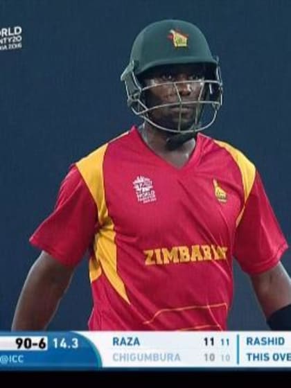 Elton Chigumbura Wicket Fall ZIM V AFG Video ICC WT20 2016