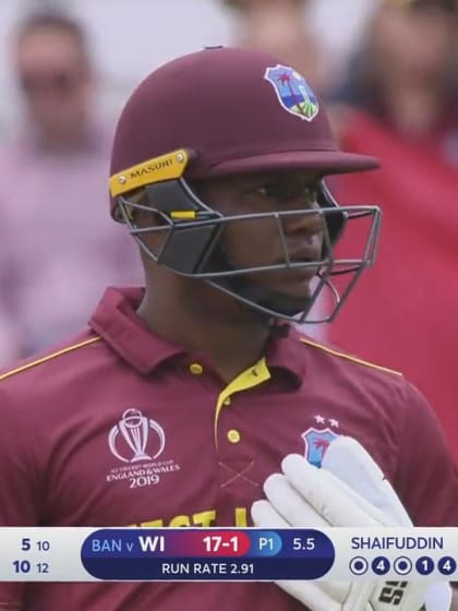 CWC19: WI v BAN - Highlights of Evin Lewis's 70