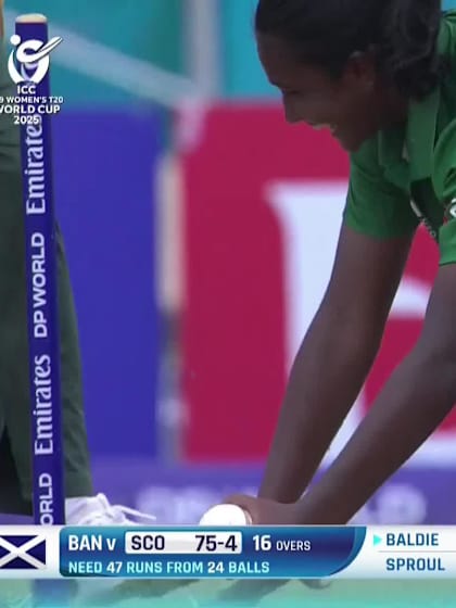 A Baldie with a Batting vs Bangladesh Women Under-19