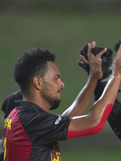 Azmatullah Omarzai - Wicket - Afghanistan vs Papua New Guinea