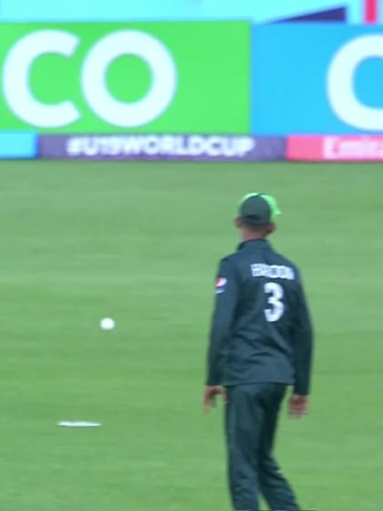 Rizwan Chowdhury with a Four vs. Pakistan