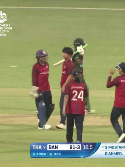 Wicket - Sobhana Mostary - Bangladesh v Thailand