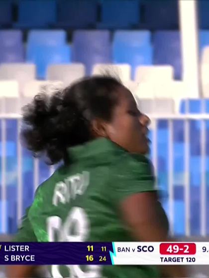 Ailsa Lister - Wicket - Bangladesh vs Scotland