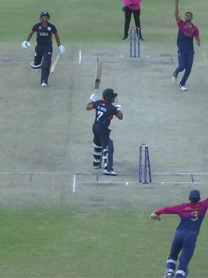 Nisarg Patel - Wicket - USA vs UAE