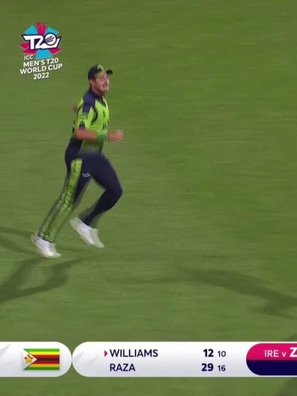 Wicket - Sean Williams - Zimbabwe v Ireland ICC T20WC 2022