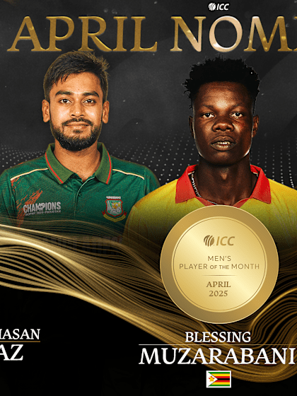 Shortlists revealed for ICC April Players of the Month