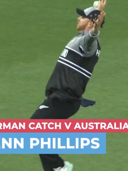 Nissan POTT: Glenn Phillips' superman catch v Australia