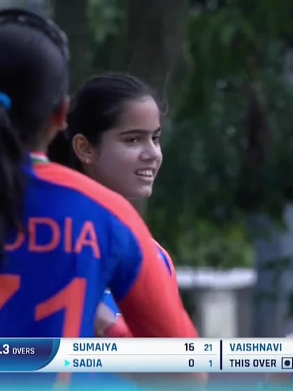 S Akter with a Batting vs India Women Under-19