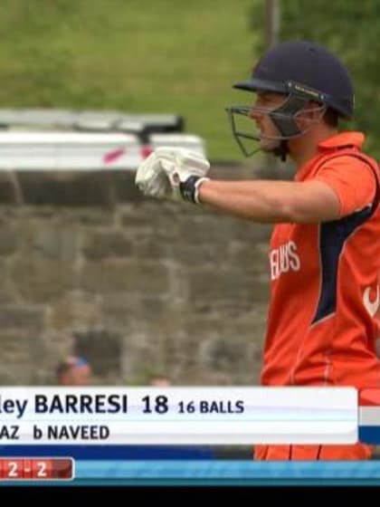 Wesley Barresi Wicket – UAE vs NED