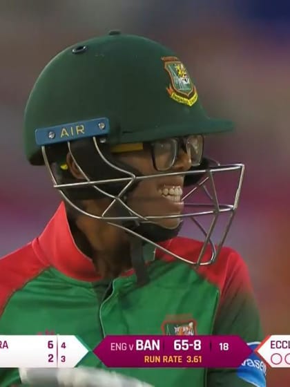 ENG v BAN: Fahima Khatun is run out