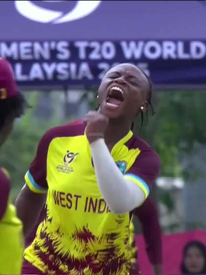 H Hansika with a Batting vs West Indies Women Under-19