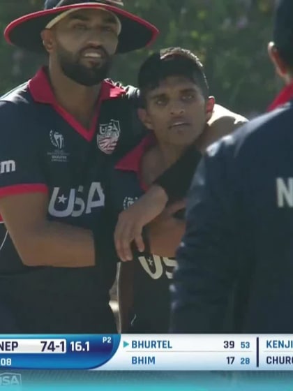 Kushal Bhurtel - Wicket - Nepal vs USA