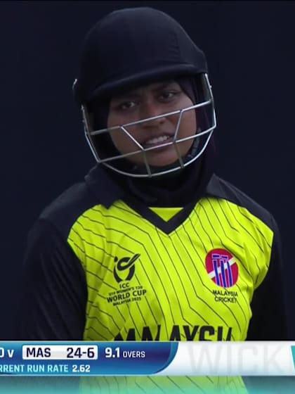 N Hidayah with a Batting vs India Women Under-19