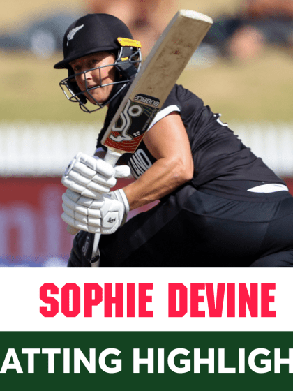 Sophie Devine hit 12 fours and a huge six in a powerful knock