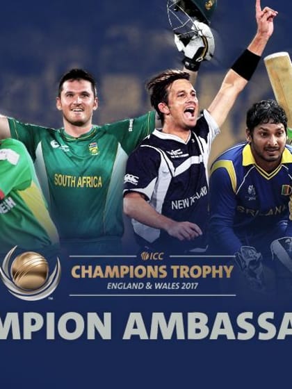 Stellar line-up as ICC announces Champions Trophy ambassadors