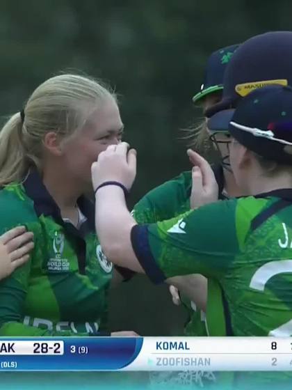 Z Ayyaz with a Batting vs Ireland Women Under-19