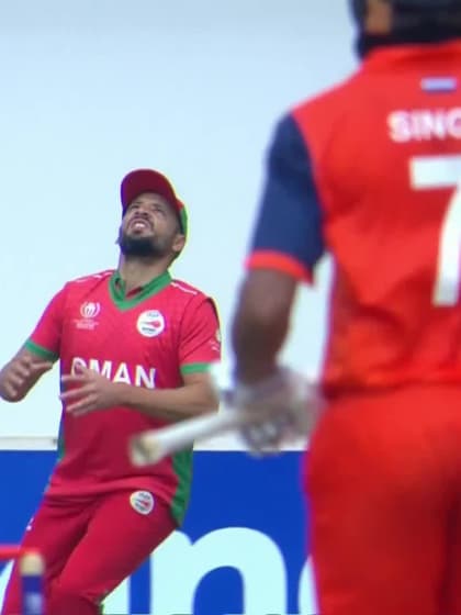 Vikram Singh - Wicket - Netherlands vs Oman